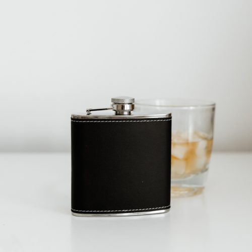 Black Hip Flask