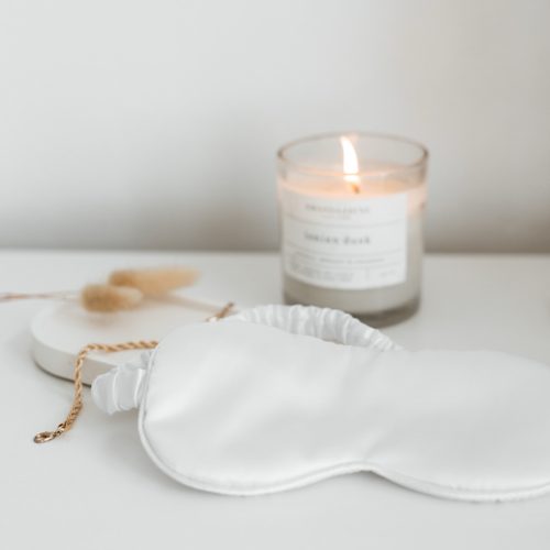 White Satin | Eye Mask