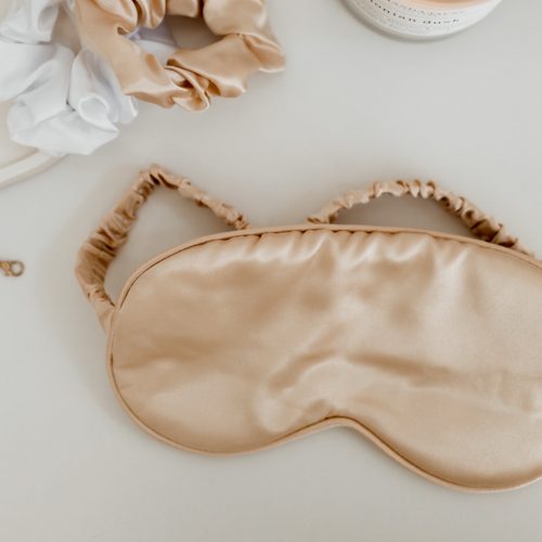 Mink Tea Satin Eye Mask