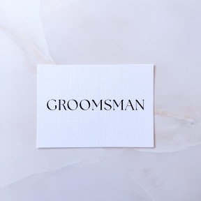Groomsman Card